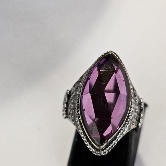 Bohemian Bali Legacy Lilac Quartz Ring Size 5! - Picture 3 of 14
